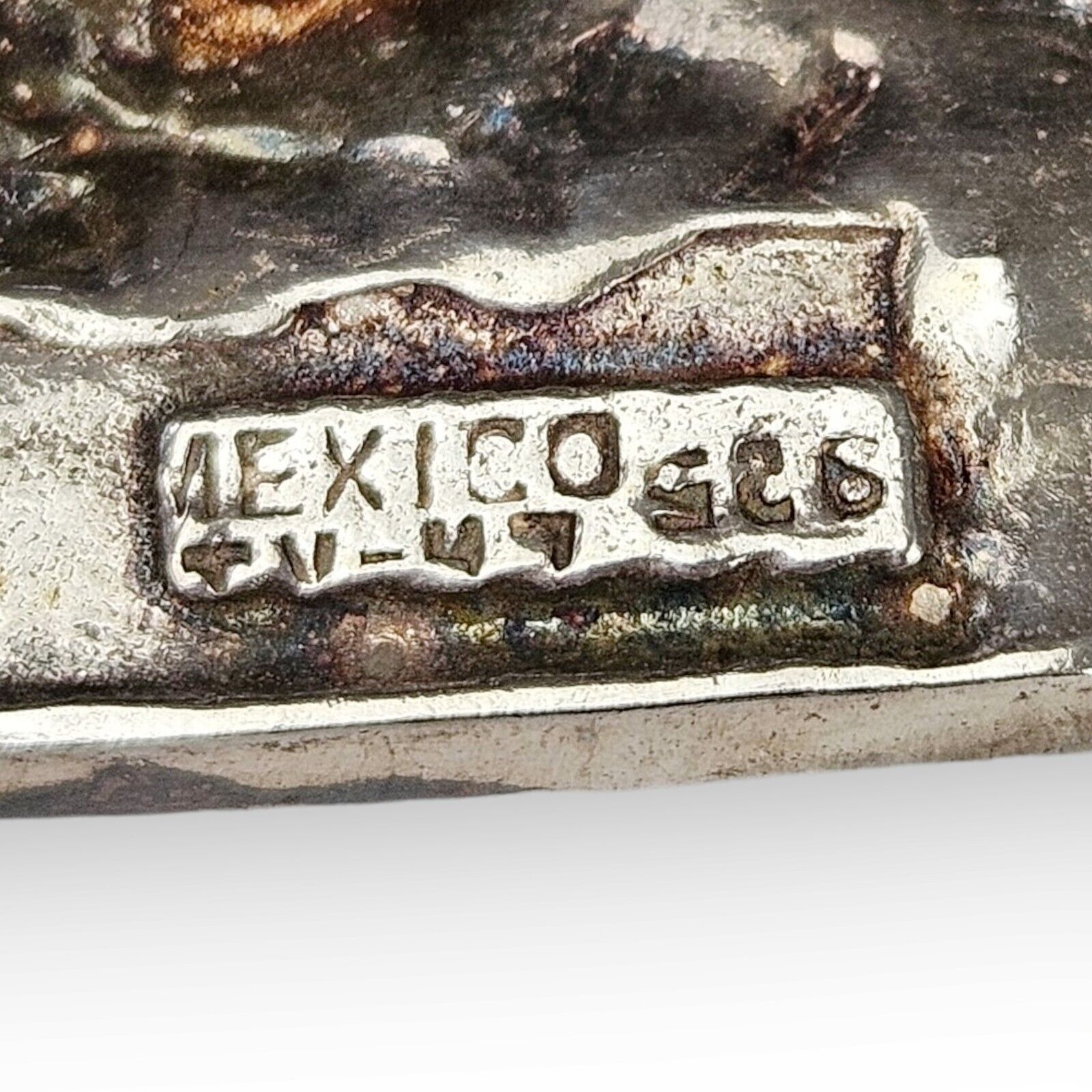 Taxco Cat And Mouse Brooch Sterling Kitty Mexico … - image 7