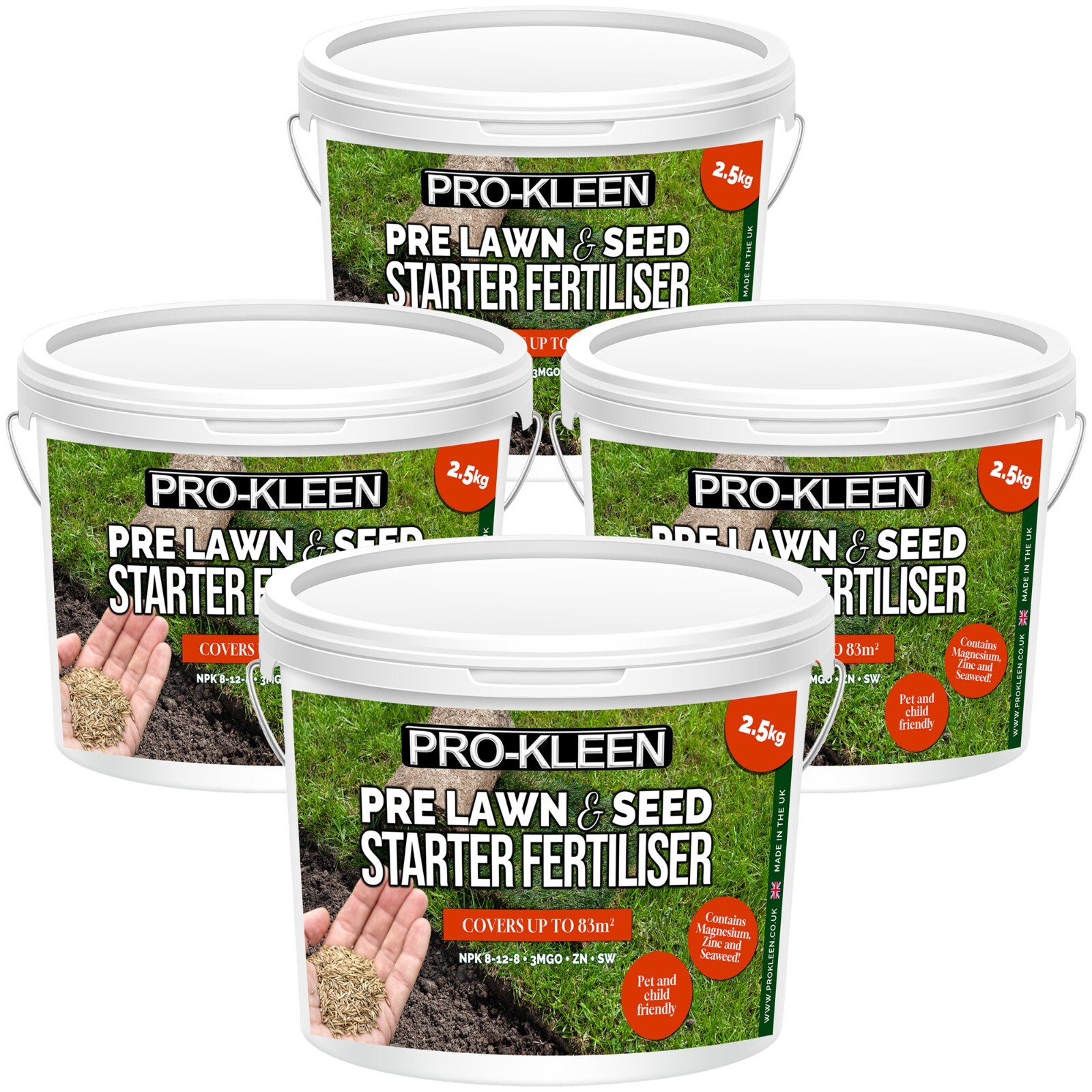 B&Q -  Pre Lawn & Seed Starter FertiliserPhosphorus Rich Formula With NitrogenPotassium & Magnesium Oxide 10Kg - Image 2