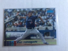 2020 Topps Stadium Club Shun Yamaguchi Rookie Blue Foil NUMBERED # 40/50 Rc