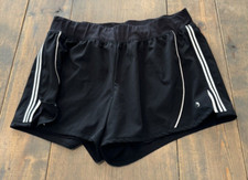 AVIA Girl s Solid Black Workout Jogging Elastic Waist Shorts Size: L 12-14