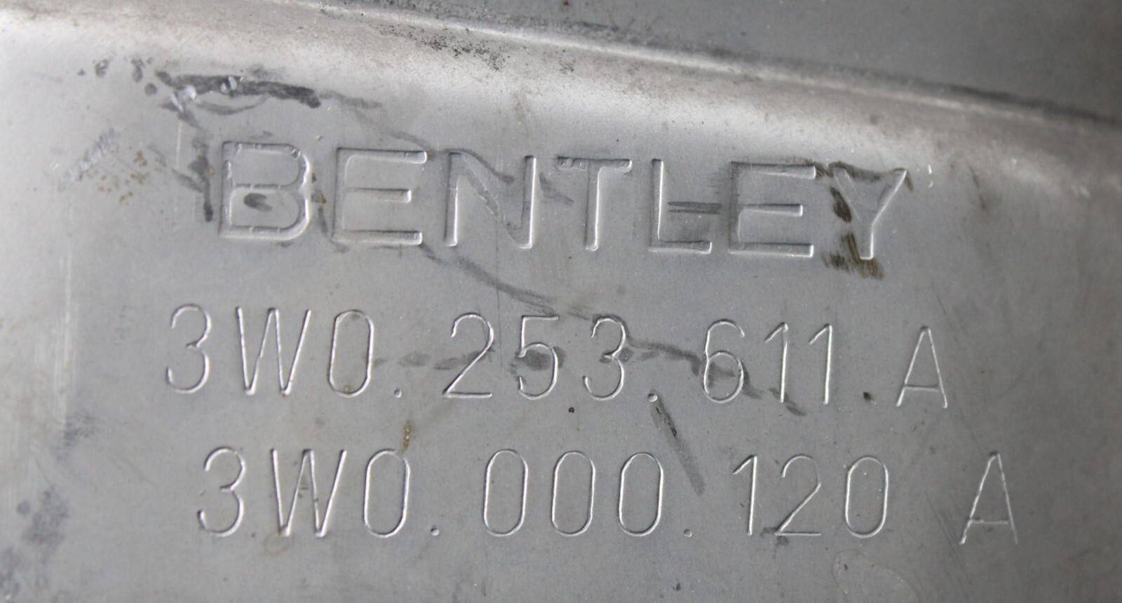 06-09 BENTLEY CONTINENTAL 6.0L ENGINE EXHAUST REAR RIGHT SIDE MUFFLER PIPE OEM