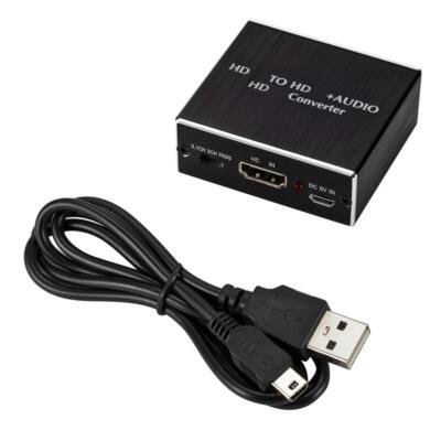 HDMI Audio Extractor Converters 4K 2K Optical SPDIF 3.5mm for TV  Sound System