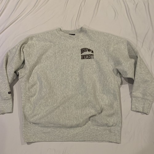 VTG JANSPORT Reverse Weave Brown University 2 Sided Crew Sweatshirt Sz 2XL USA - Picture 4 of 9