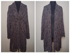 Masai Women's new gray cardigan / cape in vegetable print XXL