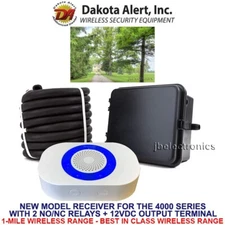 DAKOTA ALERT DCRH-4K PLUS RUBBER HOSE DRIVEWAY SECURITY ALARM+12V OUTPUT+RELAYS 