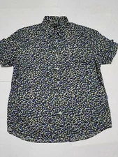 (#A1) michael kors Short Sleeve Button Down Size Women's 2XL Slim Fit Multiple C