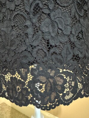 Sam Edelman Womens Cocktail Dress Lace Sleeveless - Black - 10
