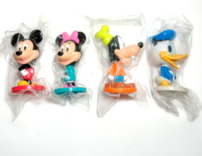 Sealed Vintage Kelloggs Disney Cereal 3'' Bobblehead Figures Lot Of 4
