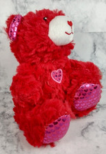 Mini Valentine's Day Teddy Bear Plush Hearts Soft Valentine Heart Stuffed Toy