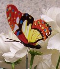 Garden Decor Flower Pot Plant Pick Stake Colorful Butterfly NEW 12“ tall #8
