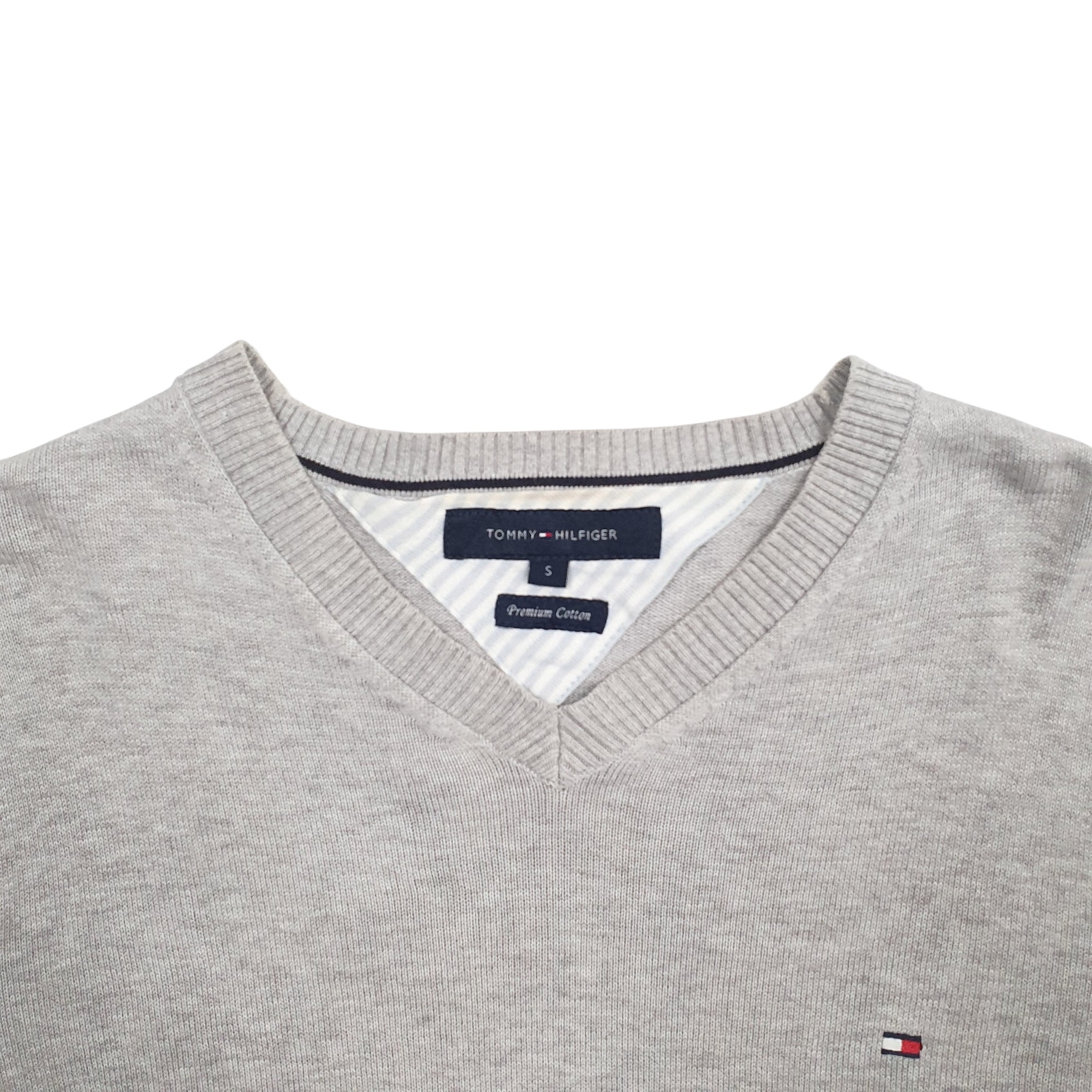 TOMMY HILFIGER Crewneck Cotton Jumper Sweatshirt Mens S image 2
