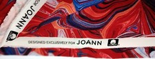 JoAnn Fabric - 4th of July - Swirls of Red White and Blue - 1 1/2 Yard - H-300-N