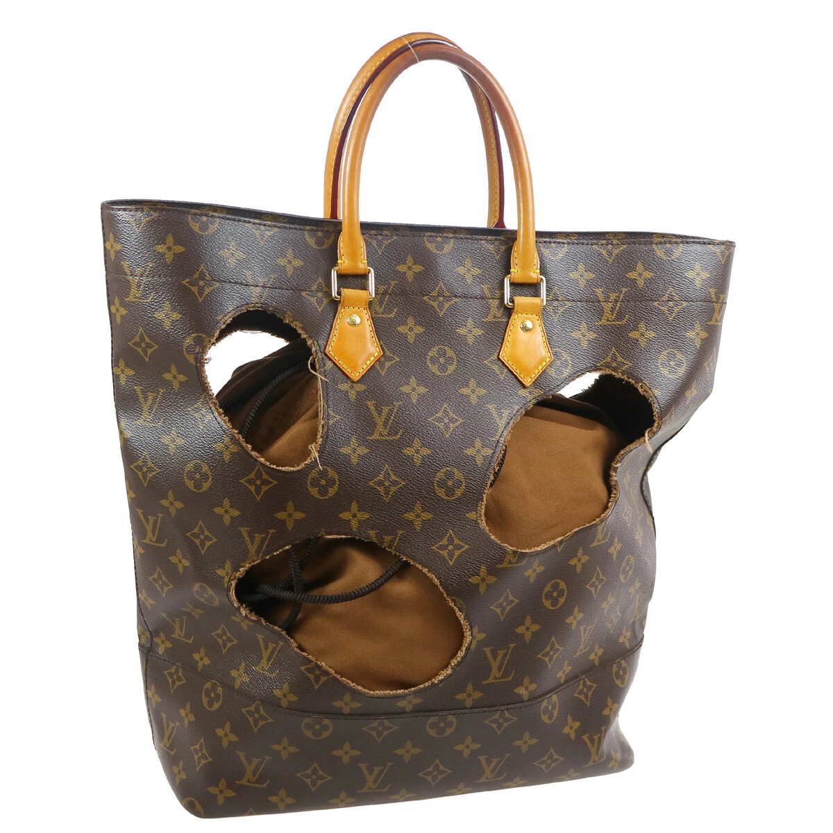 LOUIS VUITTON BAG WITH HOLES TOTE BAG SP4174 COMME DES GARCONS M40279 61172