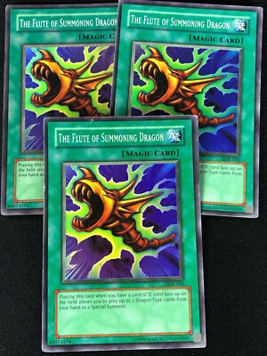 YUGIOH THE FLUTE OF SUMMONING DRAGON SDK-042 SUPER X3 (MP)
