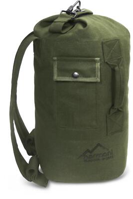 Seesack Duffel Bag 20 Liter Canvas Reiseseesack mit Doppelgurt Trockensack