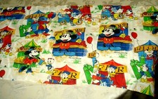 RARE Disney's Mickey Mouse "AT THE FAIR" Window curtains, panels, valence