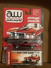 Auto World Ultra Red Chase Vintage Muscle 1969 Pontiac Firebird Trans Am