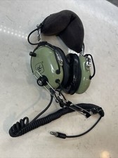 David Clark H10-76 Military Aviation Headset Set Tested &amp; Works Great! Used