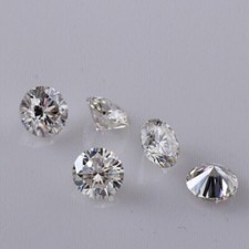 2 CT Natural White Diamond 5 mm 5 Pcs Round Cut VVS1 D Grade GDGL Certified Df5