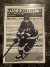 Nikita Kucherov  2023-24 upper Deck Series 1  Stat Box Fillers Sb-1