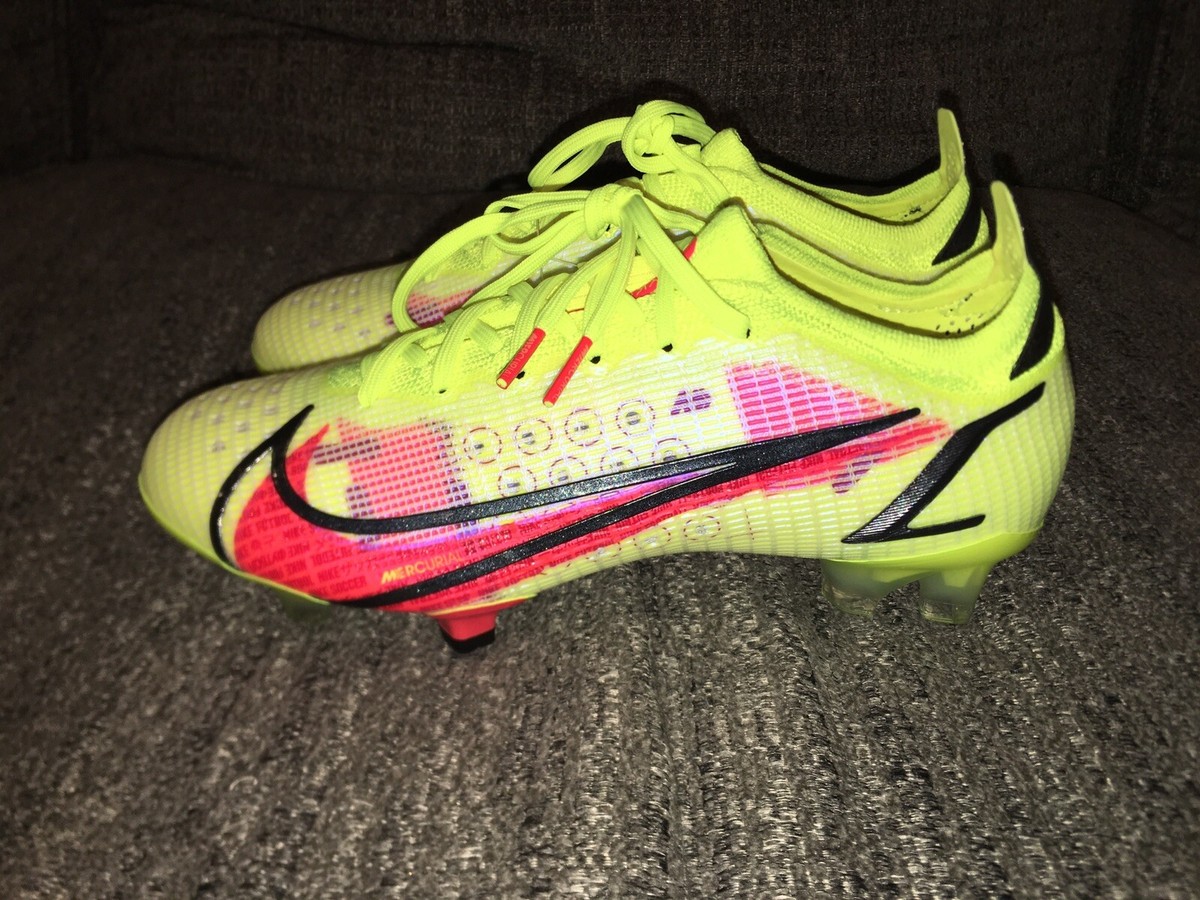 Nike Mercurial Vapor 14 Elite FG Volt Soccer Cleats Men Sz 4/Wmn