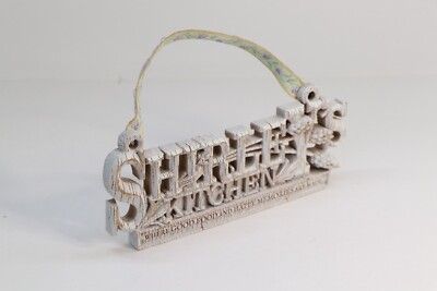 Wandbehang rustikal Treibholz Stil Shirley Küche Plakette Harz Schild Wohndeko