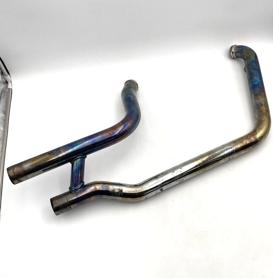 OEM Harley 66779-07A 65300-07ARear sistema de colector de escape 07-11 Softail Fatboy Foto 4 de 4