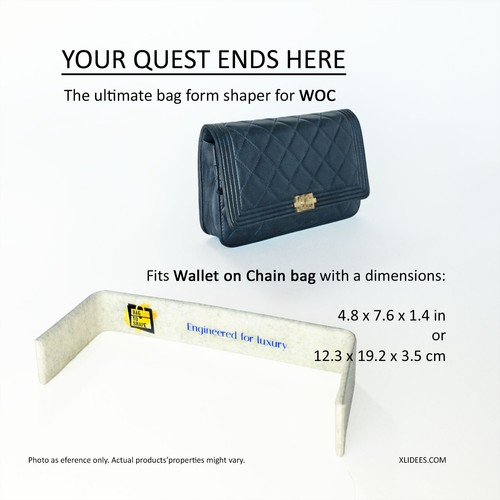 NO MORE sagging WOC bag Proven results handbag shaper for Wallet on Chain bag. - Picture 11 of 13