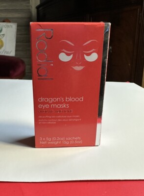 RODIAL Dragon's Blood Eye Mask  Hydrate And Tone NIB Sealed 3 x 5g satchels