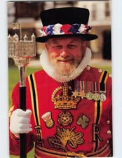 Postcard Beefeaters at the Tower of London England