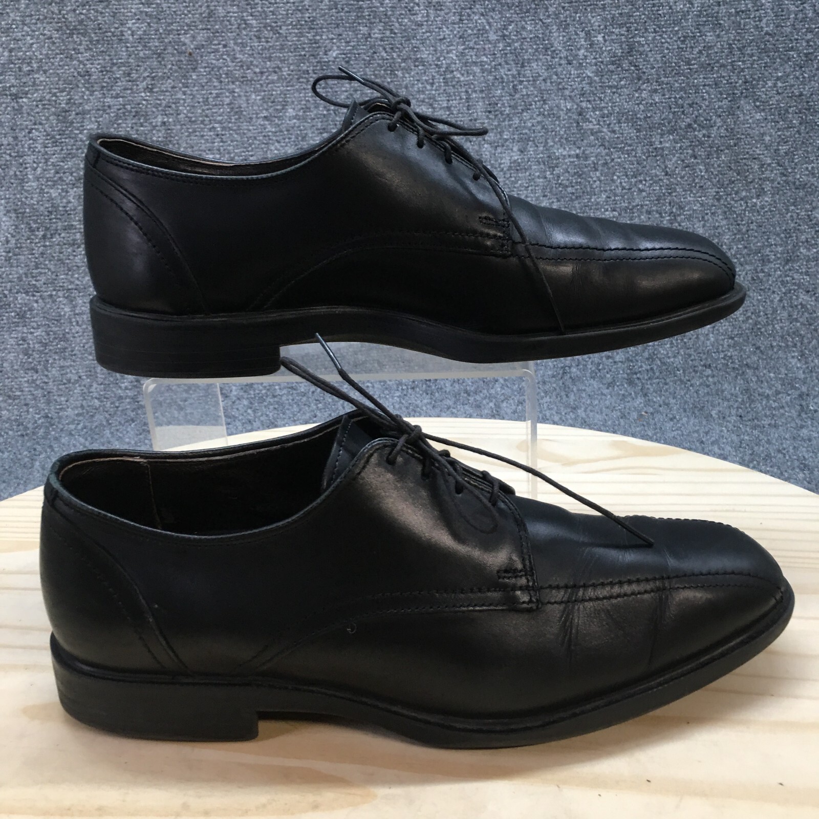 SAOLA Scarpe Allen Edmnds 10 5 D abito derby Oxford 5514 pelle nera stringate top basso