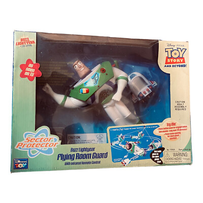 Neu Vintage Thinkway Spielzeug Disney Toy Story Buzz Lightyear Flying Room Guard selten