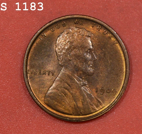 1909 VDB Lincoln Wheat Cent "VCH BU RB" *Free S/H After 1st Item*