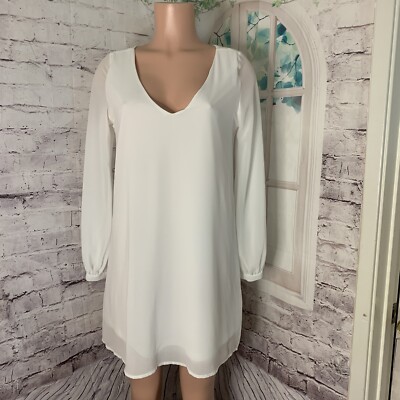 Lulus Short White Shift Dress Lulus Women's Shift Dress Size Small