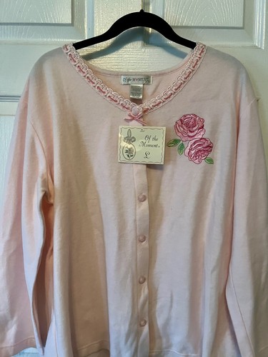NWT Of The Moment Pink Long Sleeve PJ Pajama Top Large L So Soft - Picture 2 of 7