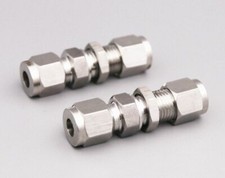 304 Stainless Bulkhead Union Connector for Tube OD 3mm - 16mm  1/8" to 1/2"