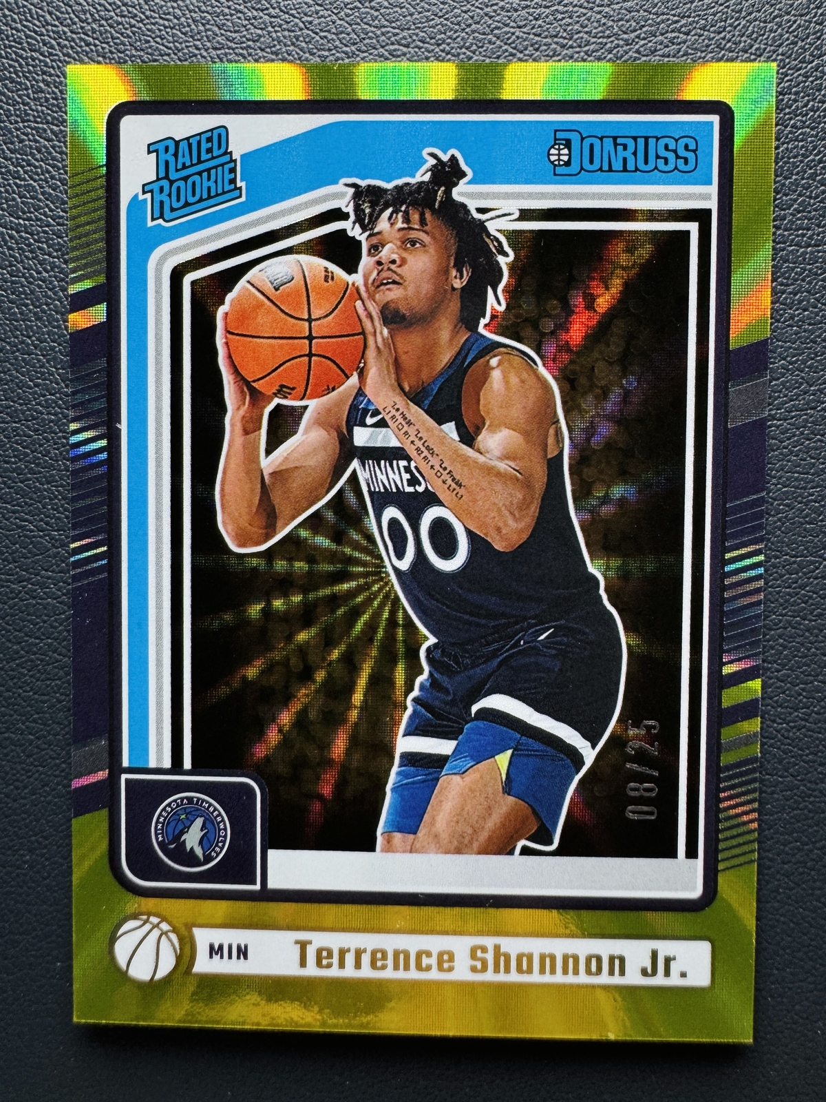 2024-25 Panini Donruss Terrence Shannon Jr. #226 RC Rookie Yellow Laser /25 SSP