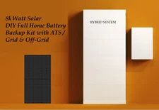 8KW-10KWh Solar DIY Battery Backup Kit Home ATS Grid & Off-Grid Energy Storage