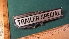 Cf58 Ford Trailer Special Tailgate Emblem Vintage 1976-9 D6ub11402a16 F150 F250