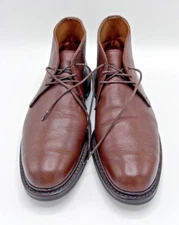 2016 Allen Edmonds Pebble Leather Chukka Boots 11 D Wide Brown, Dainite Soles