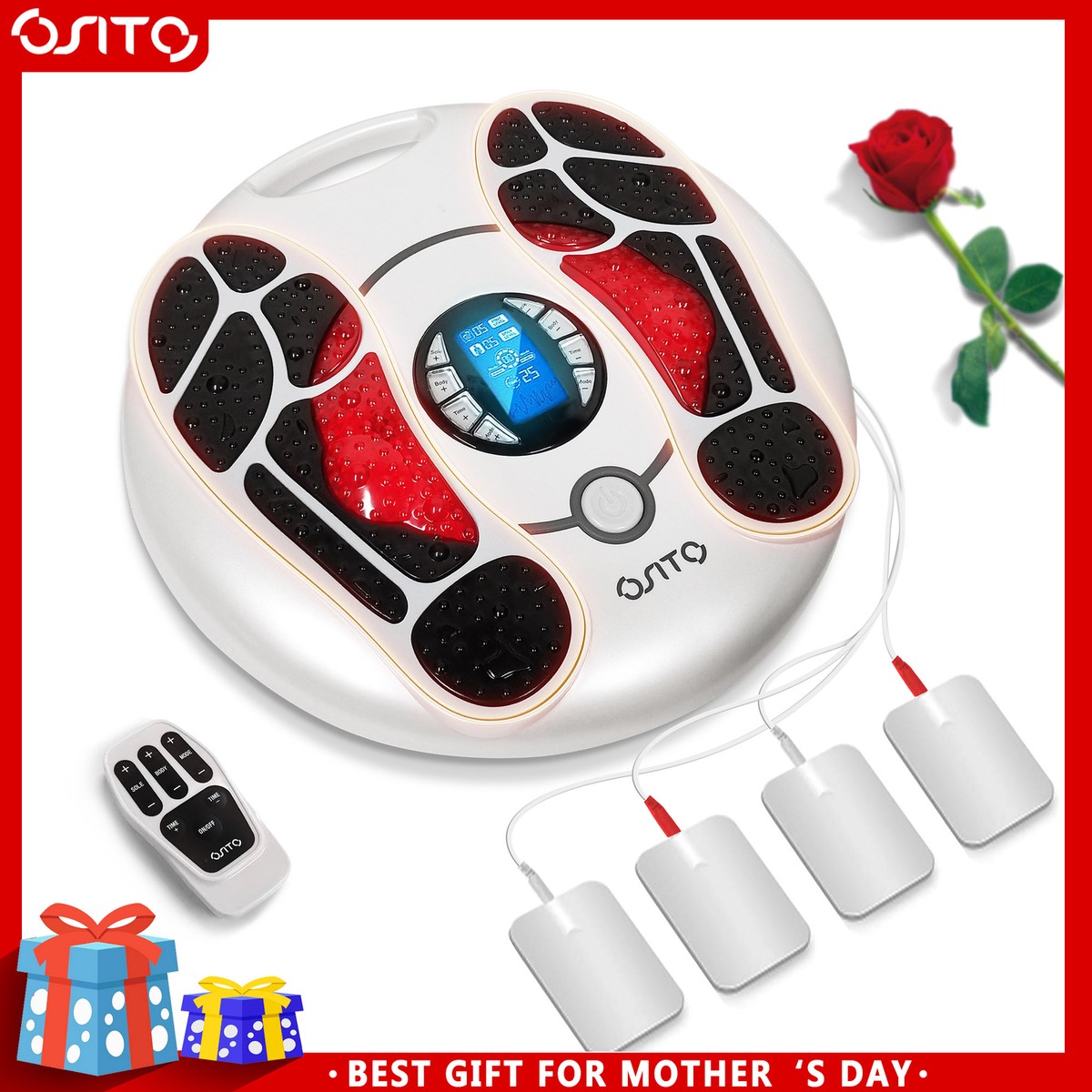 Foot Massager EMS TENS Machine Booster Foot Leg Blood Foot Massager EMS TENS Machine Booster Foot Leg Blood