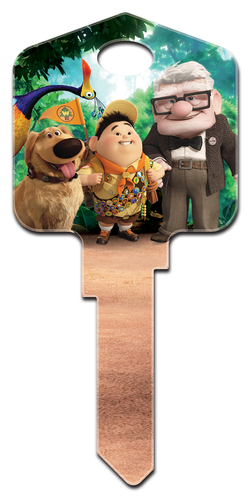 Super CUTE  DISNEY PIXAR MOVIE UP "UP" House Key Blank for Kwikset KW1 KW10 KW11 - Picture 1 of 2