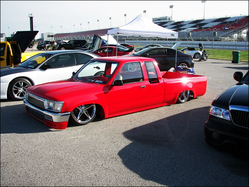 Sistema de suspensión neumática 1/4" 79-95 Toyota Hilux Pickup 4 vías kit de airbag FBSS Foto 3 de 3