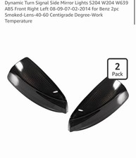 Dynamic Turn Signal Side Mirror Lights S204 W204 W639ABS Front Right Smoked Lens