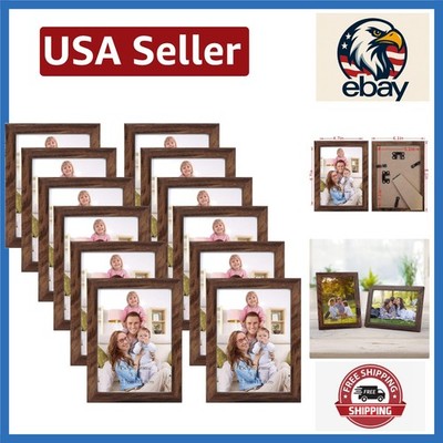 Versatile 5x7 Rustic Frames in Bulk Set of 12 - Ideal for Any Occasion