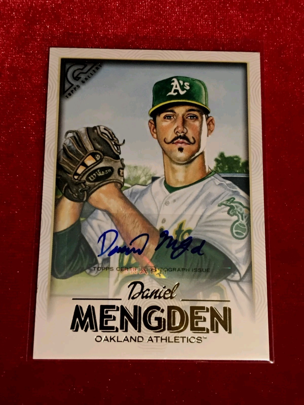 2018 Topps Gallery Autograph #49 Daniel Mengden - Oakland Athletics - Auto