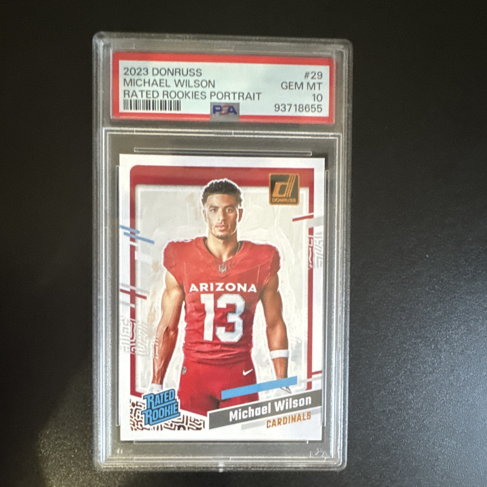 Michael Wilson Panini Donruss Rated Rookies Portrait #29 Base
