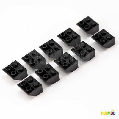 Lot of 10 LEGO Black 2x2 3660 Slope 45 Inverted Roof Tile Brick Blocks Parts NEW