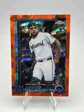 2025 Topps Chrome Update Orange Sapphire Agustin Ramirez RC Debut Marlins /25