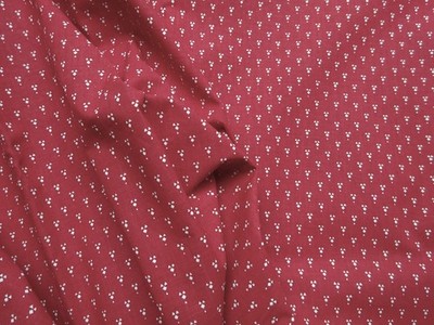 Vintage Laura Ashley ''Muskatnuss'' Baumwolle Innen Stoff rot burgund 40'' L x 46'' B